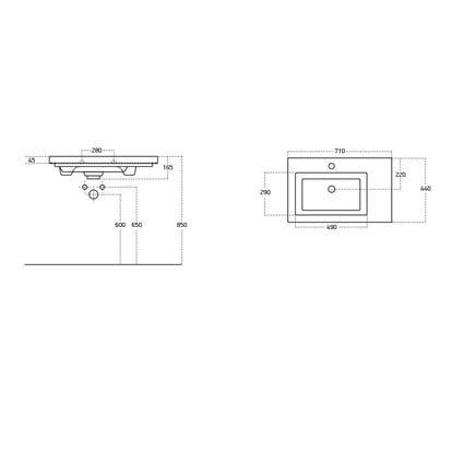 Έπιπλο Luxus 70 PL Wood